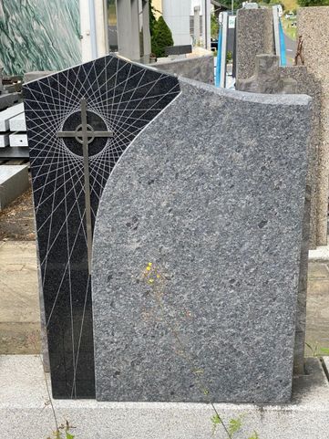 Einfachgrab komplett mit Umrahmung